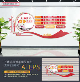 核心价值观文化墙