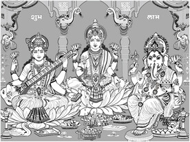 泰国财神象头神智慧女神