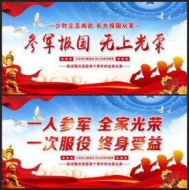 参军展板