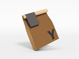 单个咖啡袋便签纸包装样机