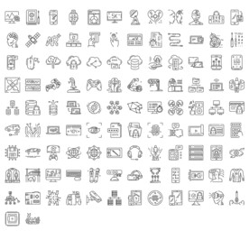 线性互联网科学技术图标icon