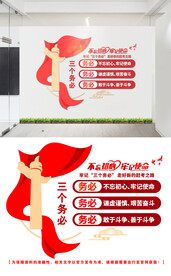 三个务必文化墙