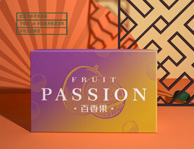 百香果包装礼盒 平面图