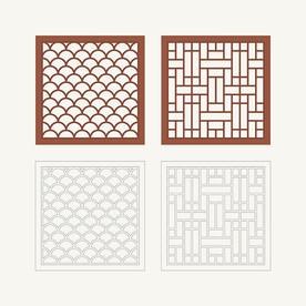 正方形窗花格 花窗