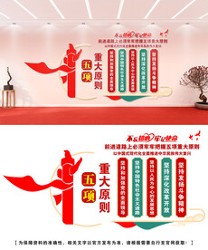 五项重大原则文化墙