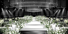 白绿色水晶婚礼效果图