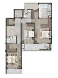 户型图 家配图 洋房图图片