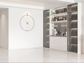 现代餐厅空场景