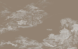 线条肌理阁楼背景墙