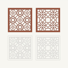 正方形窗花格 花窗