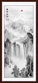 竖幅国画