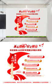 五项重大原则文化墙