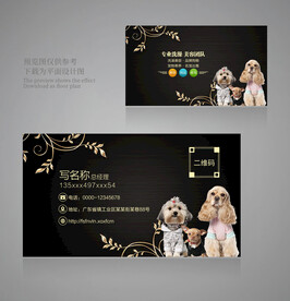 宠物店名片