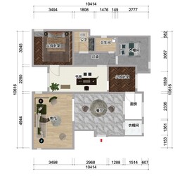 家居空间平面图