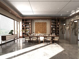 新中式茶室3d模型