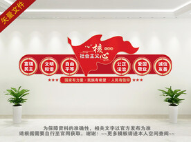 社会主义核心价值观文化墙