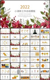 彩绘花卉工作总结述职报告ppt