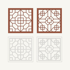正方形窗花格 花窗