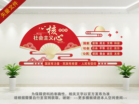 社会主义核心价值观背景墙
