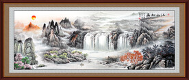 山水画国画江山如画