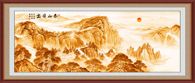 五岳独尊泰山日出