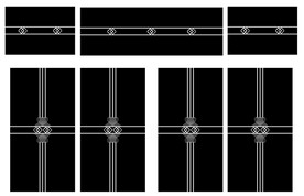 高清分层透明底推拉门打印图一套
