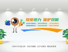 保护视力文化墙 