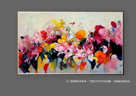 现代抽象艺术北欧厚肌装饰画