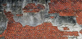 复古斑驳红砖水泥墙背景墙壁画