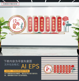 经典国学传统文化墙