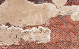 复古斑驳红砖水泥墙背景墙壁画