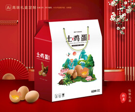 鸡蛋包装 土特产礼盒