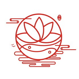 中国风荷花云纹古典边框