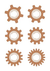 矢量齿轮图形图标元素