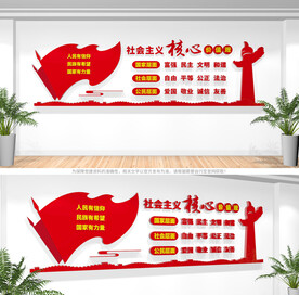 社会主义核心价值观党建文化墙