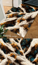 复古欧式古典高贵花纹地毯地垫