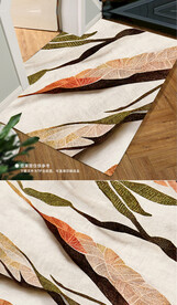 欧式复古轻奢花纹地垫地毯