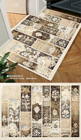 欧式古典高贵复古花纹地毯地垫