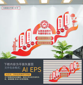 法治宣传楼梯文化墙