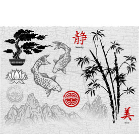 水墨图案 中式图案