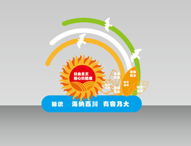 社会主义核心价值观  校园标识