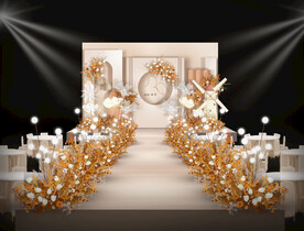 橙色婚礼仪式区