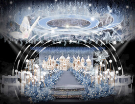 蓝色城堡主题婚礼