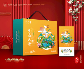 大米包装 稻米礼盒