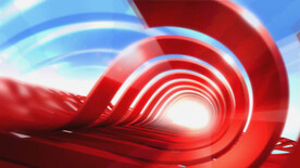 时尚色彩波浪高清宽屏LED背景