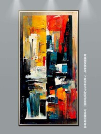 北欧现代艺术轻奢抽象肌理装饰画