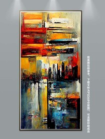 北欧现代艺术轻奢抽象肌理装饰画