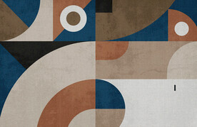 几何色块抽象地毯图案