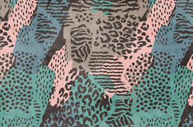 豹纹抽象地毯图案