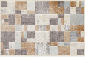 几何色块现代抽象地毯